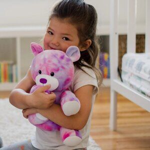 NEW 11" WelloBeez Purple Bear Plush Stuffed Animal Musical Toy Plushie Birthday